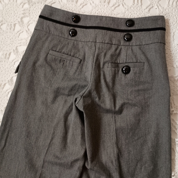 Anthropologie Gray Wide Leg Pants - Picture 8 of 9